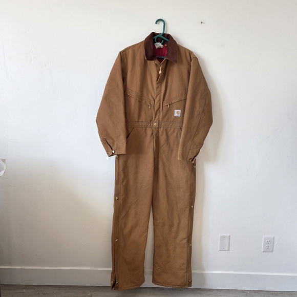 Carhartt Other - Vintage Made In USA Carhartt Men X01 Washed Duck Insulated Coverall Quilted Barn